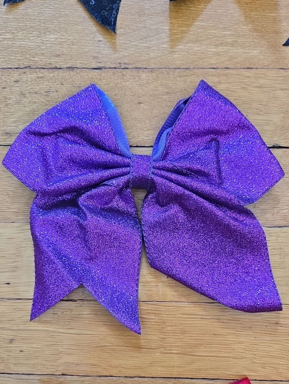 Handmade Lot of 13 Cheerleading Hair Bows, Multicolor, EUC, OS